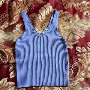 Sara Lavender Ribbed Camisole